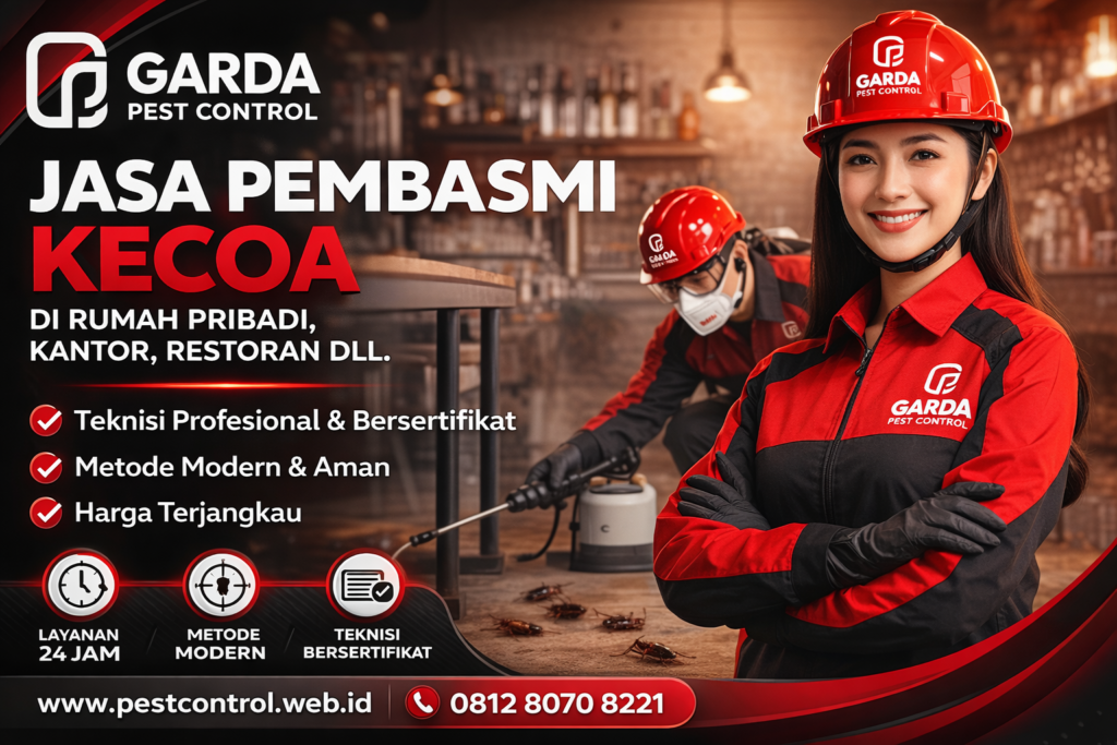 Jasa Pembasmi Kecoa di Bekasi Rumah & Restoran