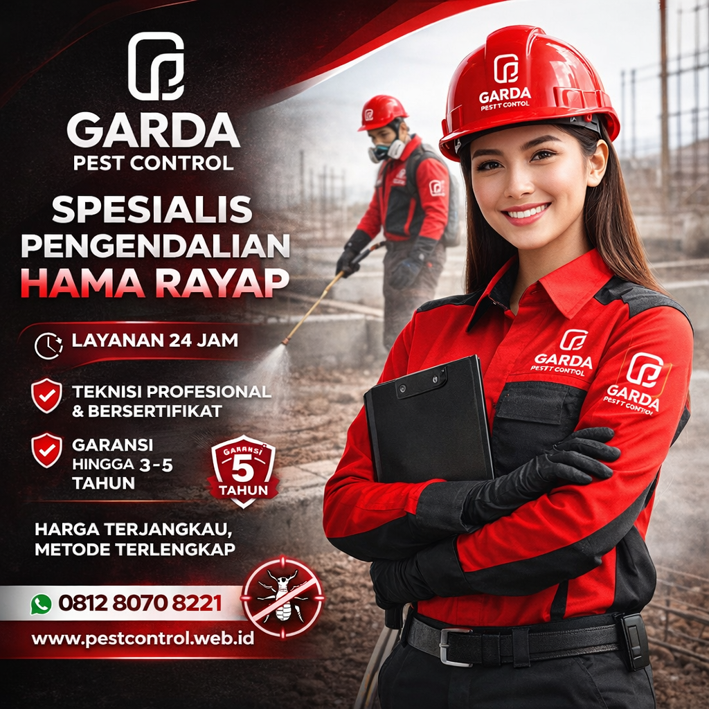Jasa Semprot Anti Rayap Garut Murah Bergaransi
