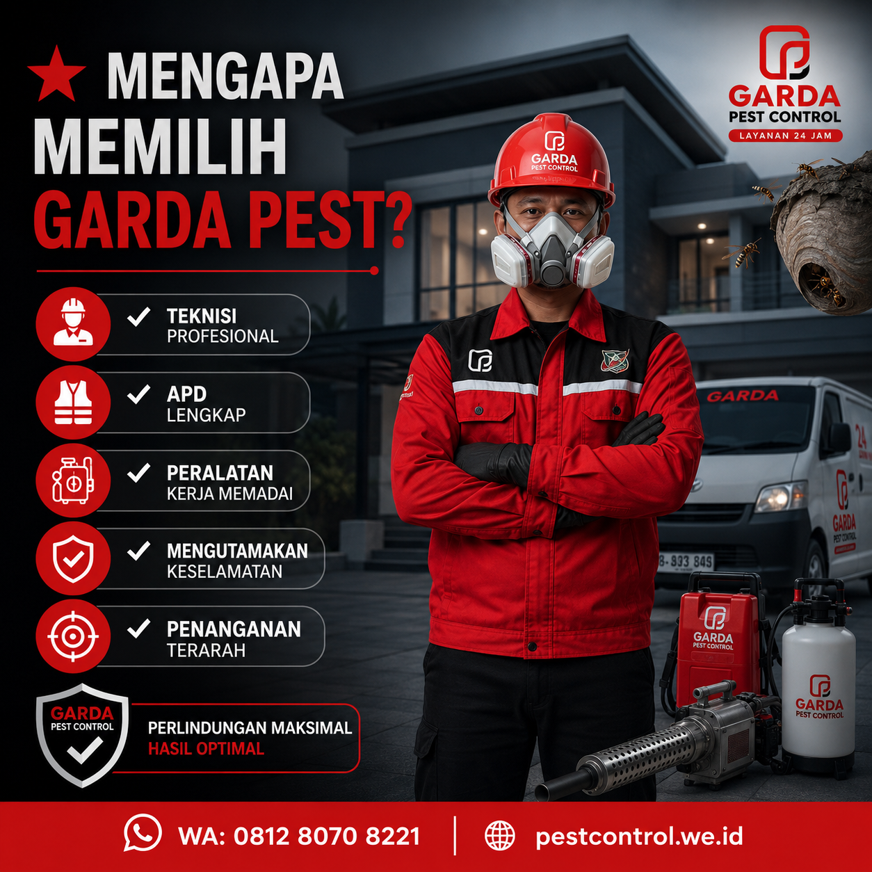 Layanan Jasa Pembasmi Sarang Tawon 24 Jam Magelang Bergaransi Aman