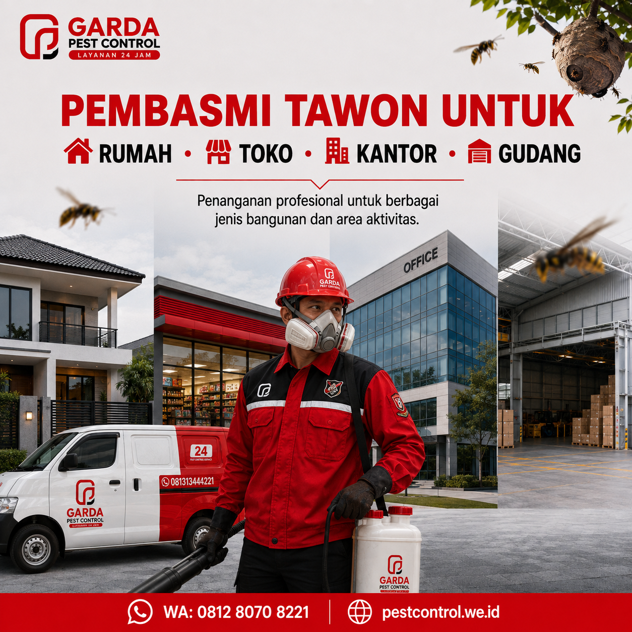 Jasa Basmi Tawon Magelang Panggilan 24 Jam Darurat: Solusi Evakuasi Cepat dan Tuntas