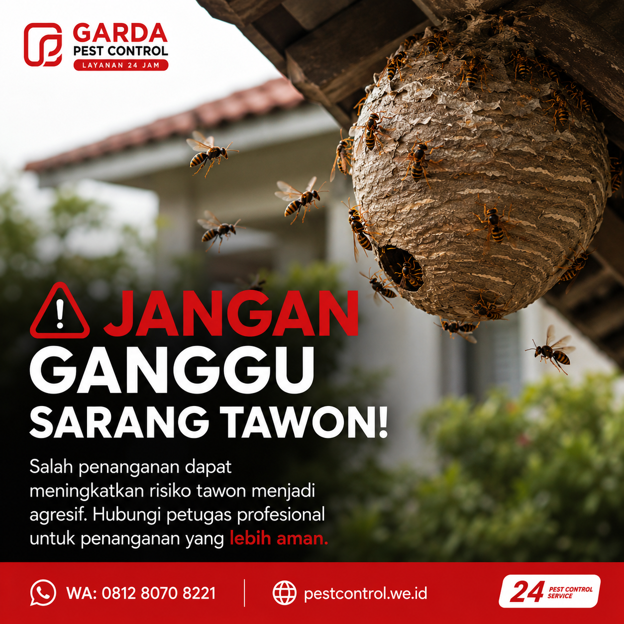 Jasa Basmi Tawon Magelang Panggilan 24 Jam Darurat: Solusi Evakuasi Cepat dan Tuntas